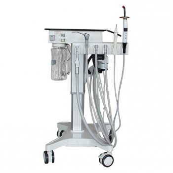 Greeloy GU-P302S Dental Movable Adjusted Treatment Unit Cart+Ultrasonic Scaler + Air Comprssor GU-P300S