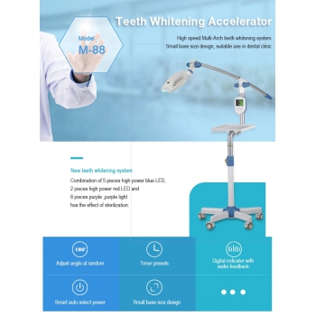 MLG M-88 3 Color Teeth Whitening Machine Dental LED Teeth Whitening Lamp