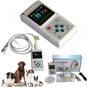 CONTEC CMS60D-VET Veterinary Pulse Oximeter Vet SPO2 Pulse Rate Monitor Ear/Tongue SPO2 Sensor