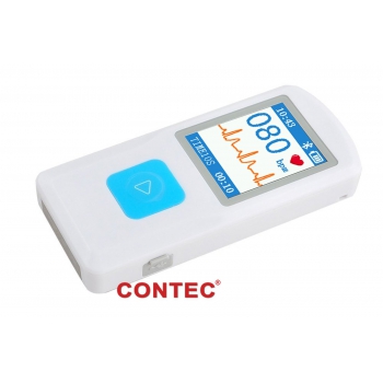 CONTEC Portable ECG/EKG Monitor PC Software Electrocardiogram Bluetooth Heart Rate Beat LCD Monitor PM10