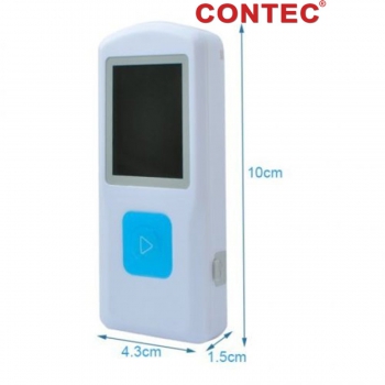 CONTEC Portable ECG/EKG Monitor PC Software Electrocardiogram Bluetooth Heart Rate Beat LCD Monitor PM10