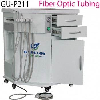 GREELOY®P211 Dental All in One Delivery System Cart Unit Dentistry Equipment Fiber Optic