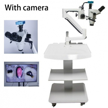 Trolley Type 5W Dental Root Canal Therapy Operating Microscope Loups with Camera