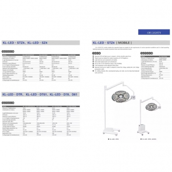 KL KL-LED-MSZ4 Mobile LED Cold Source Shadowless Operation Light Surgical Lamp(AC/DC)