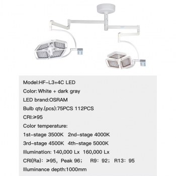 HFMED HF-L3+4 Shadowless Operating Lamp LED Surgical Lamp CE ISO Certificate