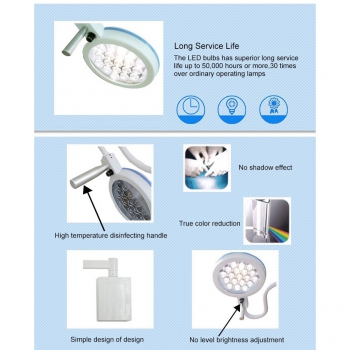 HFMED 280W LED Wall Hanging Surgical Operating Lights Dental Shadowless Lamp