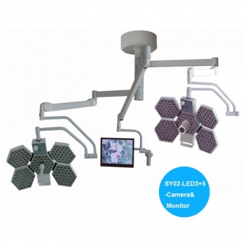 HFMED SY02-LED5+5-TV Medical Operating Theatre Light Shadowless Lamp Ceiling Mounted