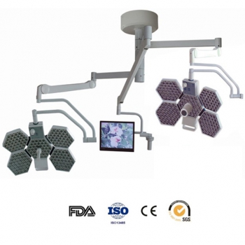 HFMED SY02-LED5+5-TV Medical Operating Theatre Light Shadowless Lamp Ceiling Mounted