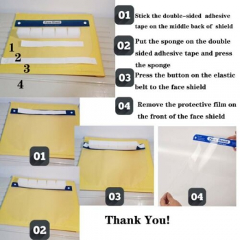 10Pcs High-definition Transparent Anti-Saliva Windproof Dustproof Hat Full Face Protective Cap Anti-Fog Face Shield
