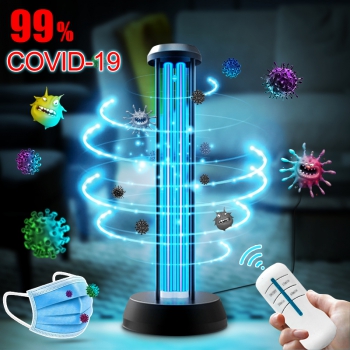 38W UV+Ozone Light Sanitizer UV-C Disinfection Portable Germicidal Lamp