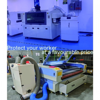 1100W Mobile Fume Extractor System Industrial & Commercial Dust Extraction Unit Machine Ruiwan RD8500