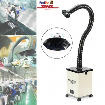 MENGLTD MS80 Portable Welding Fume Extractor Flexible Head Solder Smoke Filter Absorber Single head