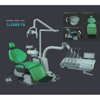 TJ TJ2688F6 Dental Treatment Unit Computer Controlled Integral Dental Chair Unit Synthetic Leather