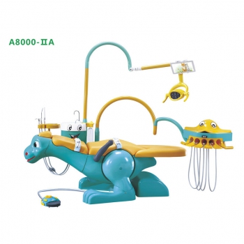 Pediatric Dental Unit Chair Lovely Dinosaur Chair for Children with 2 Dentist Stools A8000-IIA