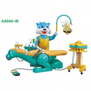 Pediatric Dental Chair Children Dental Unit with Dinosaur Chair &Smiling Cat Sid...