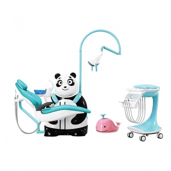 Cute comfortable children dental chair Panda shape and ocean style dental chair for children