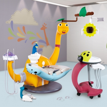 Lovely Pediatric Dental Chair Dinosaur Children Dental Unit CE Approved BS-AYC5