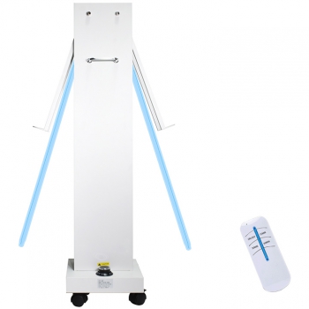 300W UVC +Ozone Disinfection Lampe Ultraviolet Light Sterilizer Trolley with Radar Sensors