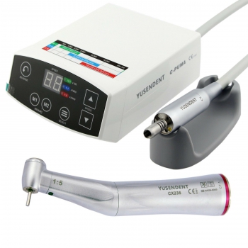 YUSENDENT COXO C-PUMA Dental Electric Micro Motor + CX235C7-1 Fiber Optic Contra Angle