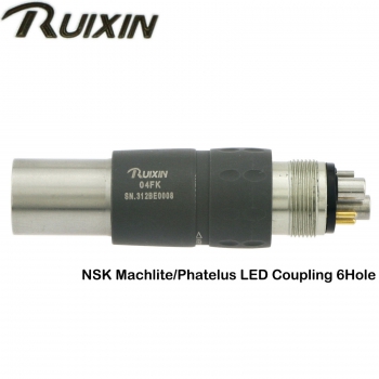 RUIXIN Dental LED Quick Coupling Coupler NSK Fiber Optic High Speed Handpiece