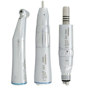 YUSENDENT CX235-1C Fiber Optic LED Low Speed Contra Angle Air Motor Handpiece Kit