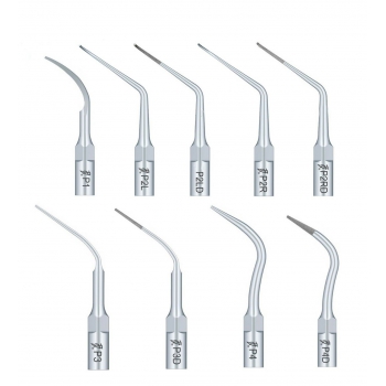 10Pcs Woodpecker Ultrasonic Scaler Tip Periodontic P1 P2L P2R P2LD P2RD P3 P3D P4 P4D