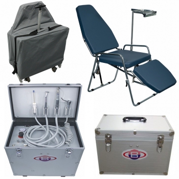 BEST BD402 Portable Dental Turbine Unit + Greeloy GU-P101 Folding Portable Dental Chair