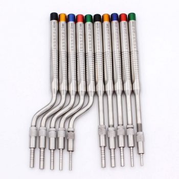 5 Pcs/Set Dental Implant Osteotome Instruments Sinus Lift Curved and Straight