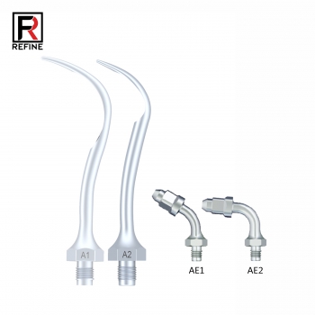 10Pcs Refine® Ultrasonic Scaler Tips A1 A2 AE1 AE2 for Amdent LM Ultrasonic Scaler Handpiece
