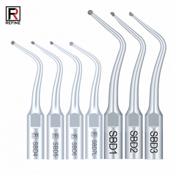 5Pcs Refine® Ultrasonic Caries Removing Tips SBD1 SBD2 SBD3 SBD4 SBD5/6 SBDR SBDL SBD7L SBD7R Compatible SATELEC NSK DTE GNATUS