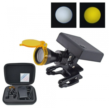 Dental 5W LED Wireless Clip-on Headlight with Optical Filter