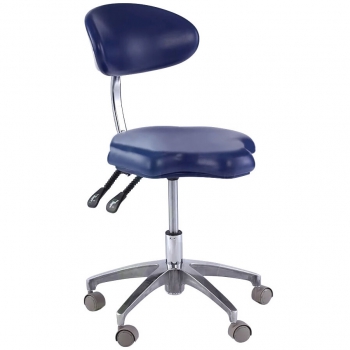 Medical Dental Mobile Chair Doctor's Stools with Backrest PU Leather QY90B