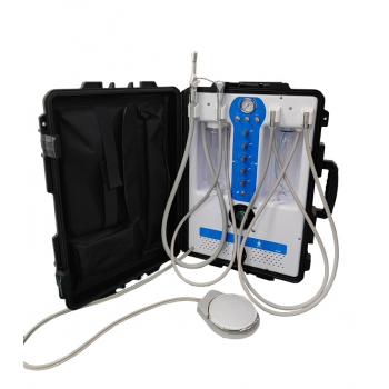 Greeloy GU-P204S Portable Dental Unit (Compressor+ Suction+ Triplex Syringe+ HP Tube)