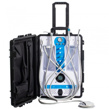 Greeloy GU-P204S Portable Dental Unit (Compressor+ Suction+ Triplex Syringe+ HP Tube)