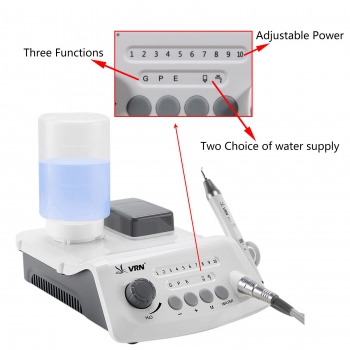 VRN®A8 Ultrasonic Scaler Wireless Control Auto-water Supply LED EMS Compatible