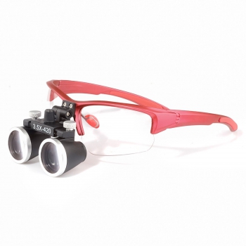 YUYO DY-117 Dental Binocular Loupes 3.5X-420mm Interpupillary Distance Adjustable Loupes