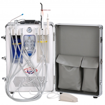 BEST® Portable Dental Unit BD406 W/ 3-Way Syringe+Suction+LED Curing Light+HP Tu...