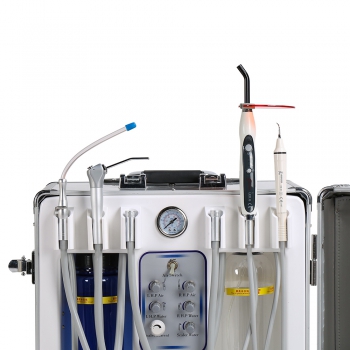 BEST® Portable Dental Unit BD406 W/ 3-Way Syringe+Suction+LED Curing Light+HP Tube