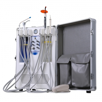 BEST® Portable Dental Unit BD406 W/ 3-Way Syringe+Suction+LED Curing Light+HP Tube