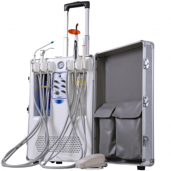 BEST® Portable Dental Unit BD406 W/ 3-Way Syringe+Suction+LED Curing Light+HP Tube