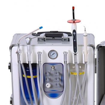 BEST® Portable Dental Unit BD406 W/ 3-Way Syringe+Suction+LED Curing Light+HP Tube