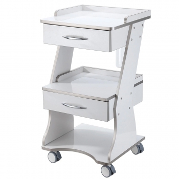 Dentech Dental Cart Mobile Instrument Trolley With Auto-water Bottle Supply & Storage Cabinet