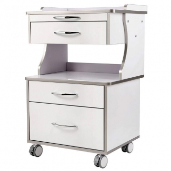Dentech G15 Mobile Dental Storage Cabinet Instrument Trolley with 3 Drawers