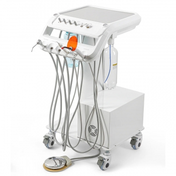 Dental Mobile Delivery Unit Cart B033 Treatment Trolley with Air Compressor