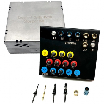 21 Pcs/ Set Detanl Implant Surgical Drills with Stopper Kit