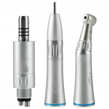 Jinme LN Low Speed Handpiece Kit Contra Angle Straight Handpiece & 4 Hole Air Motor