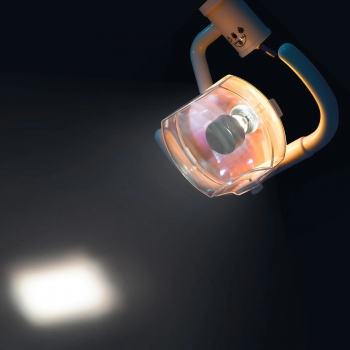 50W Dental Oral Lamp Wall Mounted Cold Light Shadowless Surgical Exam Lamp