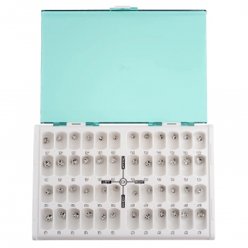 48Pcs/Box Dental Kid Crown Preformed Metal Crown Stainless Steel Temporary Crown