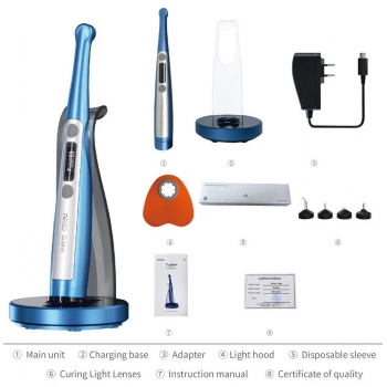 Mecco Dolphin Dental LED Curing Light with Built-in Light Meter and Microcure Lens