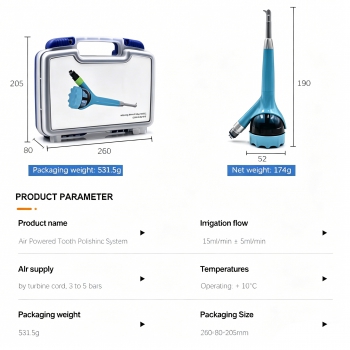 3H T7 Air Polisher Airflow Prophylaxis Handpiece (Supragingival + Subgingival)